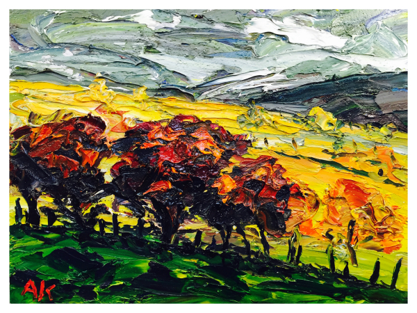 Knight, Alan (1949 – ) Autumn in the Hills