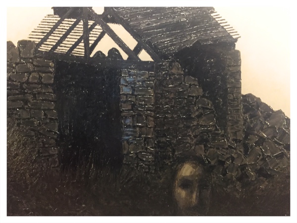 Derelict Barn with Figure, Jack Simcock