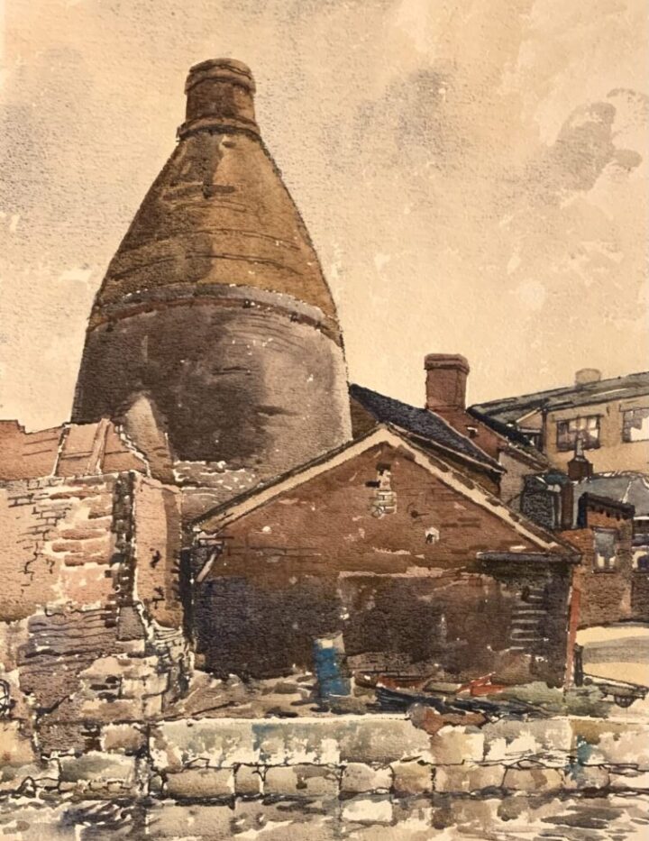 Haggar, Reginald George (1905–1988) The Bottle Kiln of the Top Bridge Pottery (Price & Kensington)