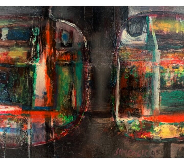 Simcock, Jack (1929-2012) Two Alien Heads