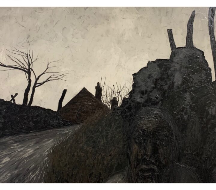 Simcock, Jack (1929-2012) Figure in a Lane