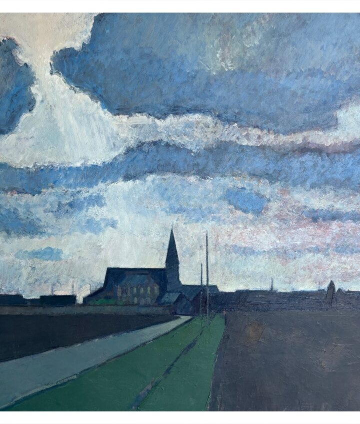 Coker, Peter RA (1926 – 2004) Landscape with Church