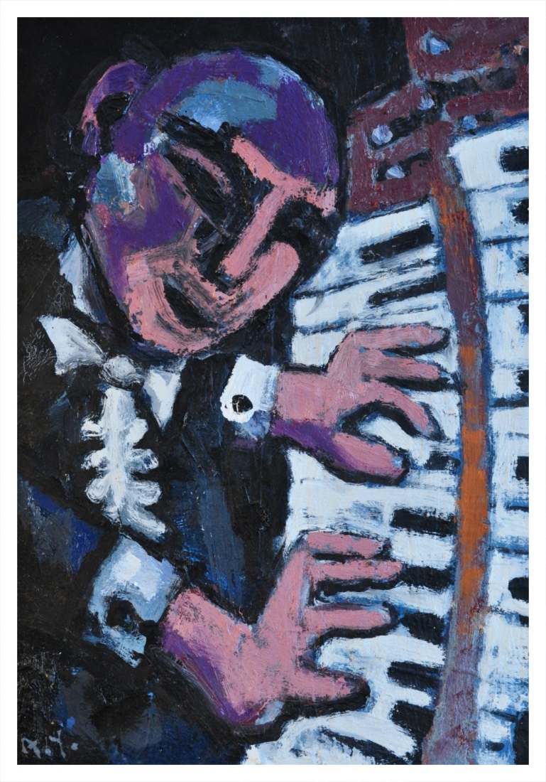 Yates, Anthony RBA (1957 – ) The Organist, Trent Art